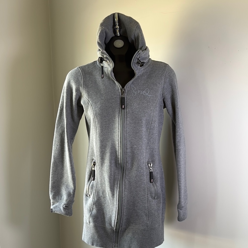 Triple Five Soul Gray Hooded Zip-Up Sweatshirt